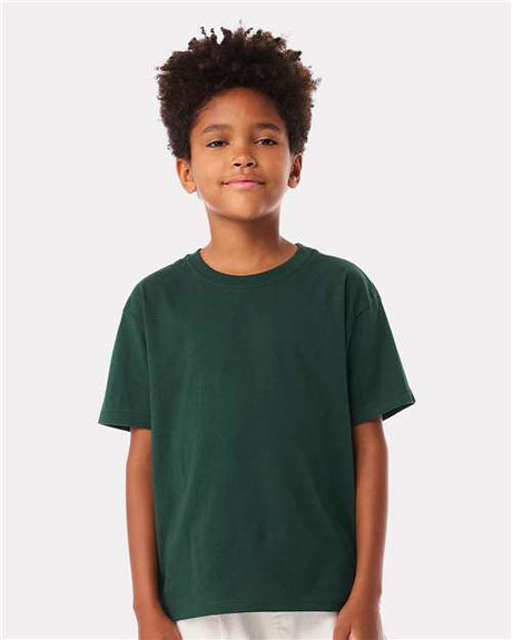 BELLA + CANVAS Youth 6oz. Heavyweight Tee - BELLA + CANVAS 3010Y Forest S Short Sleeve T-Shirts