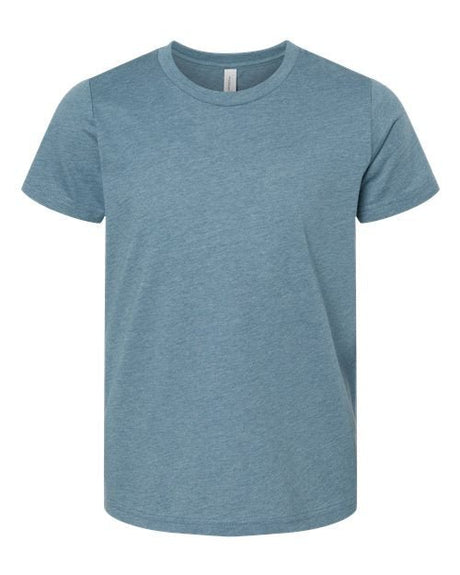 BELLA + CANVAS Youth CVC Jersey Tee - BELLA + CANVAS 3001YCVC Heather Slate S Short Sleeve T-Shirts