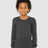 BELLA + CANVAS Youth Heather CVC Long Sleeve Tee - BELLA + CANVAS 3501YCVC Dark Grey Heather S Long Sleeve T-Shirts