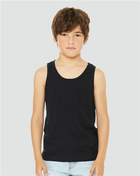 BELLA + CANVAS Youth Jersey Tank - BELLA + CANVAS 3480Y Black S