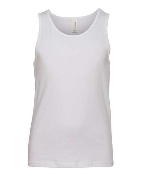 BELLA + CANVAS Youth Jersey Tank - BELLA + CANVAS 3480Y White S