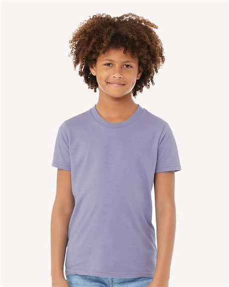 BELLA + CANVAS Youth Jersey Tee - BELLA + CANVAS 3001Y Dark Lavender S Short Sleeve T-Shirts