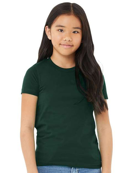 BELLA + CANVAS Youth Jersey Tee - BELLA + CANVAS 3001Y Forest S Short Sleeve T-Shirts