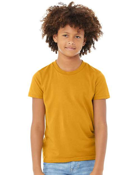 BELLA + CANVAS Youth Jersey Tee - BELLA + CANVAS 3001Y Mustard S Short Sleeve T-Shirts