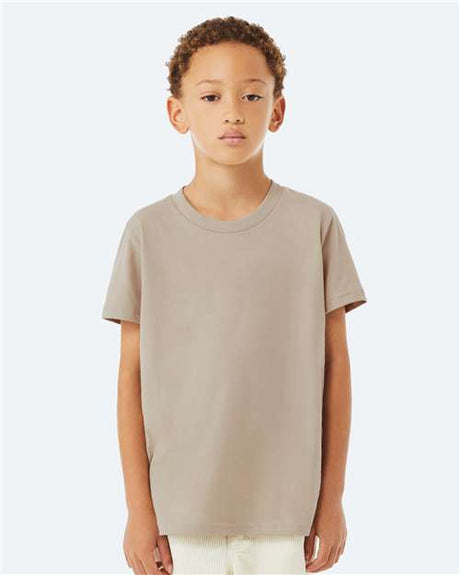 BELLA + CANVAS Youth Jersey Tee - BELLA + CANVAS 3001Y Tan S Short Sleeve T-Shirts