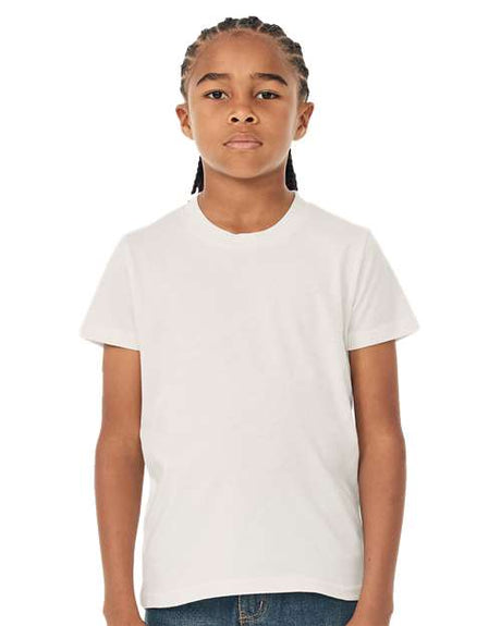 BELLA + CANVAS Youth Jersey Tee - BELLA + CANVAS 3001Y Vintage White S Short Sleeve T-Shirts