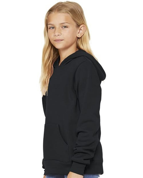 BELLA + CANVAS Youth Sponge Fleece Hoodie Sweatshirt - BELLA + CANVAS 3719Y Athletic Heather S Sweatshirts