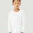 BELLA + CANVAS Youth Triblend Long Sleeve Tee - BELLA + CANVAS 3513Y Solid White Triblend S Youth Long Sleeve T-Shirts