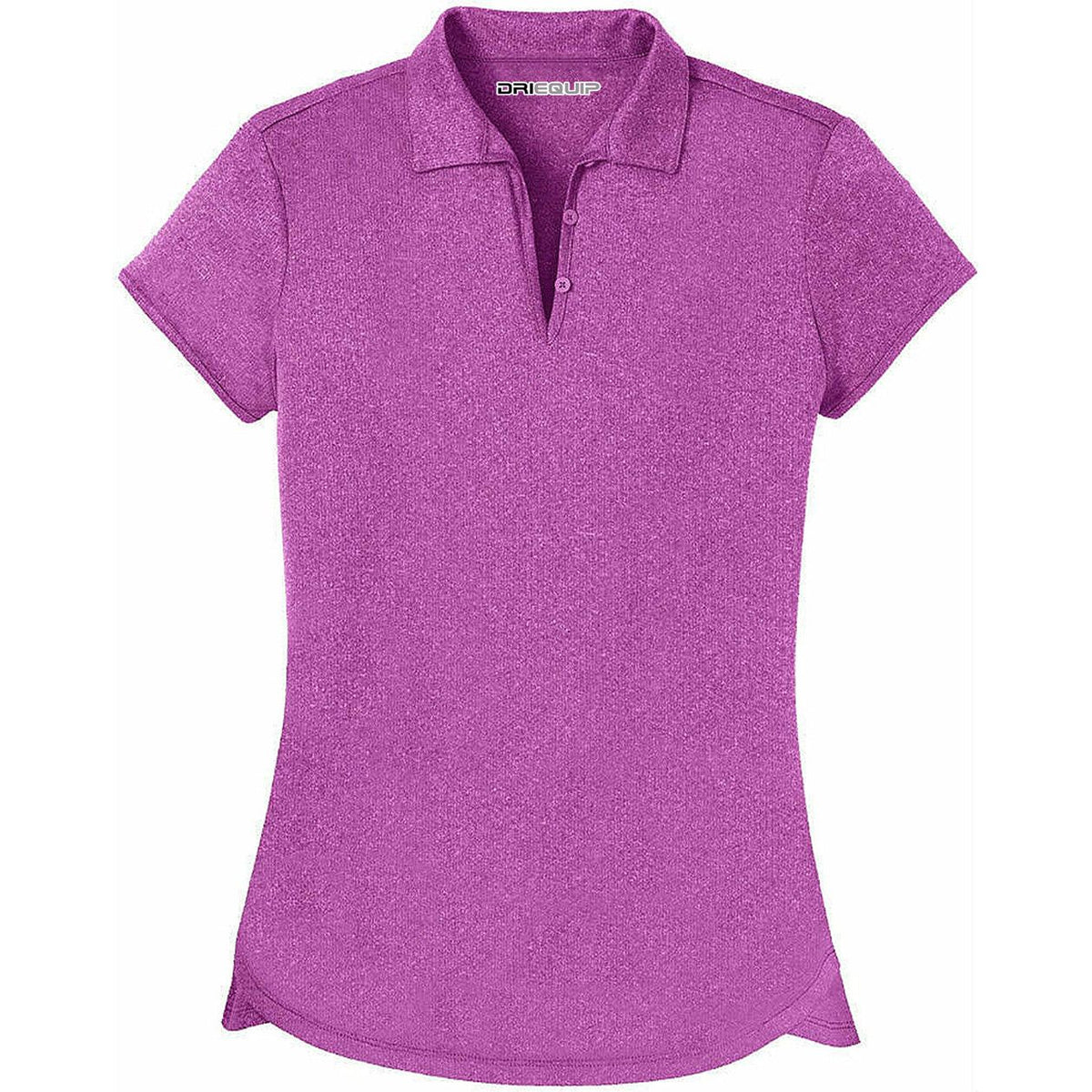 Ladies Moisture Wicking Heather Golf Polos in XS-4XL DRI-EQUIP X-Small Berry Heather