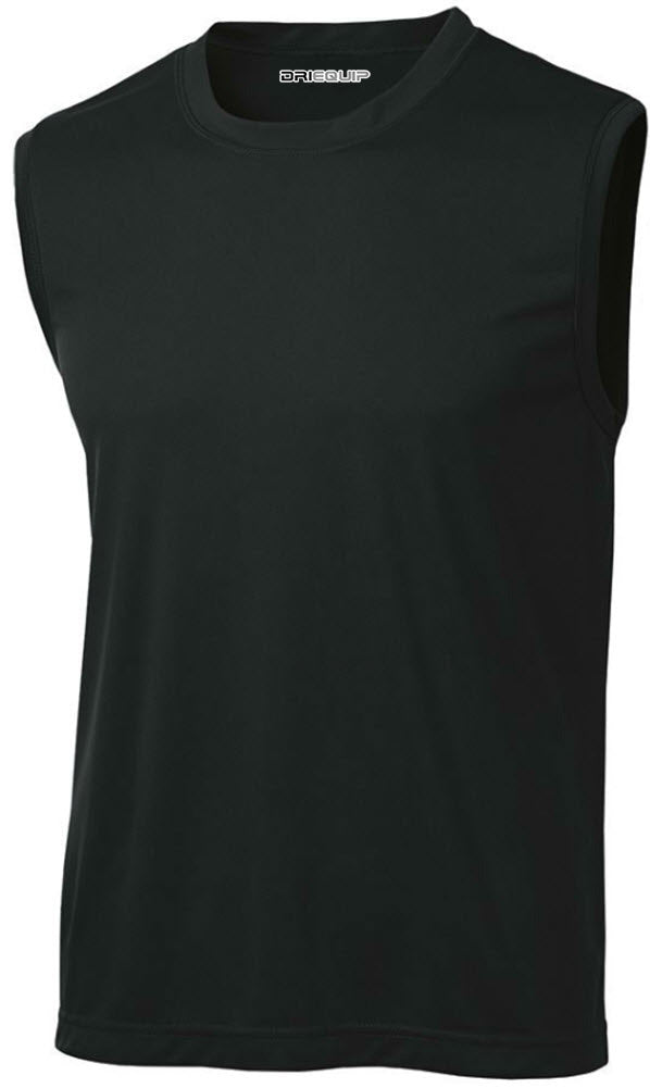 Men's Sleeveless Athletic Tee Shirt. Sizes XS-4XL