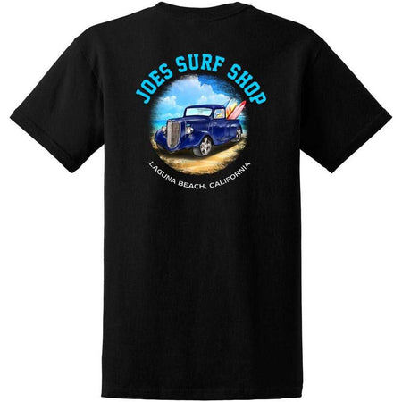 Joe's Surf Truck Design Heavyweight Cotton T-Shirts in Regular, Big and Tall Joe's USA T-Shirts