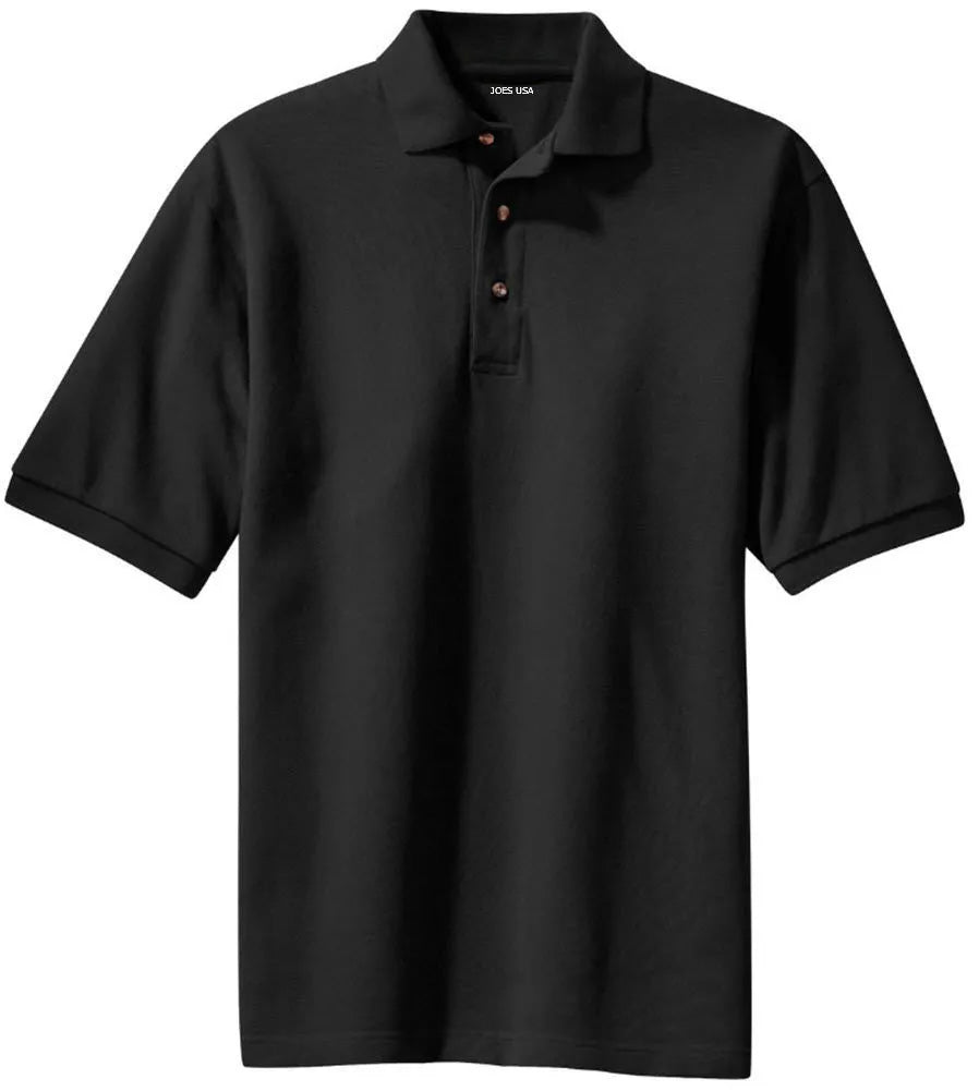 Joe's USA Men's Tall 100% Cotton Polo Shirts Joe's USA Black Large Tall