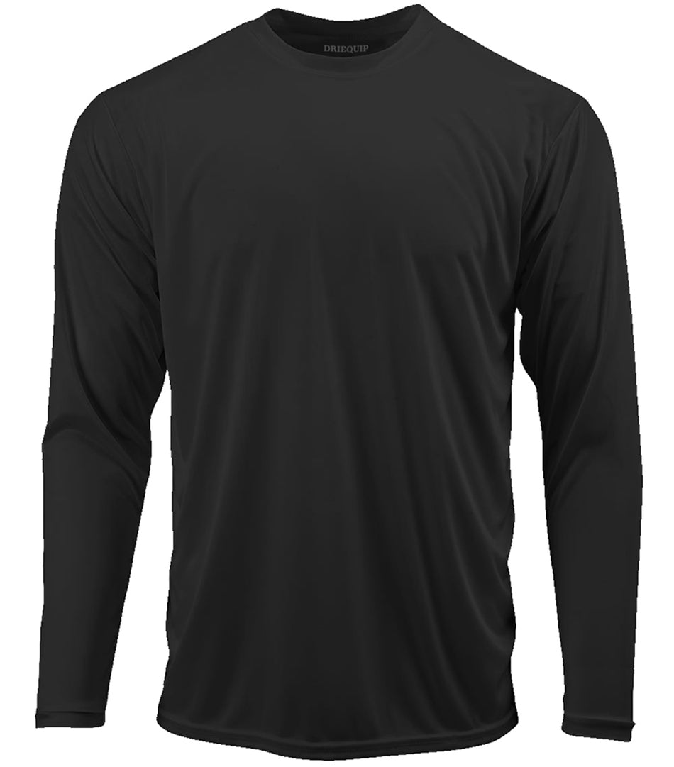 Mens Long Sleeve Moisture Wicking Athletic Shirts in Mens Sizes XS-4XL