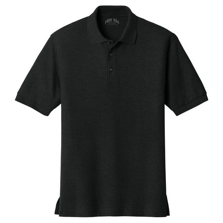 Mens Classic Silk Touch Polo Shirts in 36 Colors and Sizes: XS-6XL-Black Polos/Knits Joe's USA Black X-Small