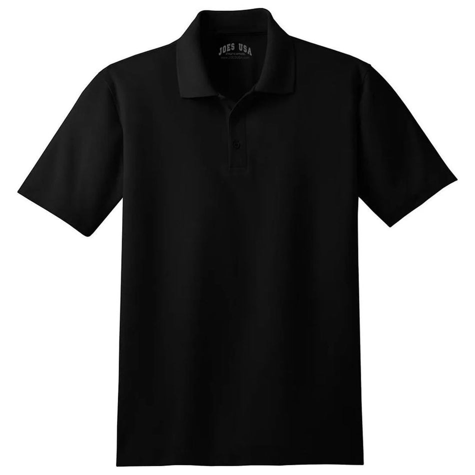 Mens Stain-Resistant Polo Polos/Knits Joe's USA X-Small Black