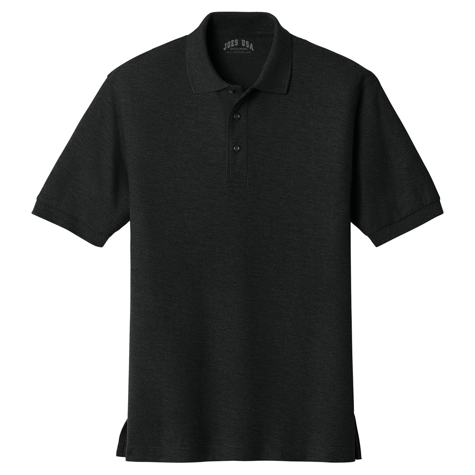 Joe's USA Men's Silk Touch™ Polo Polos/Knits Joe's USA Black X-Small