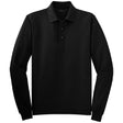 Joe's USA Mens Long Sleeve Silk Touch Polo Joe's USA X-Small Black