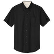 Joe's Men's Short Sleeve Button-Up Shirt - Black / Light Stone Woven Shirts Joe's USA Black / Light Stone Small