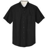 Joe's Men's Short Sleeve Button-Up Shirt - Black / Light Stone Woven Shirts Joe's USA Black / Light Stone Small