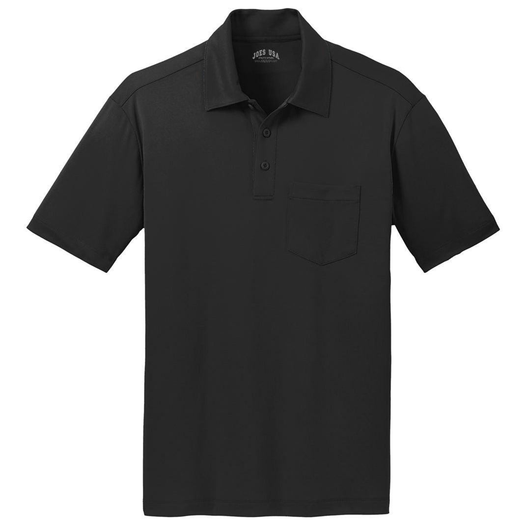 Silk Touch Performance Pocket Polo Polos/Knits Joe's USA Black X-Small