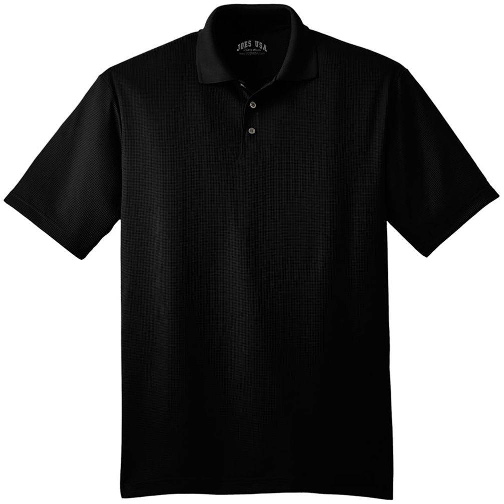 Performance Fine Jacquard Polo Polos/Knits Joe's USA Black X-Small