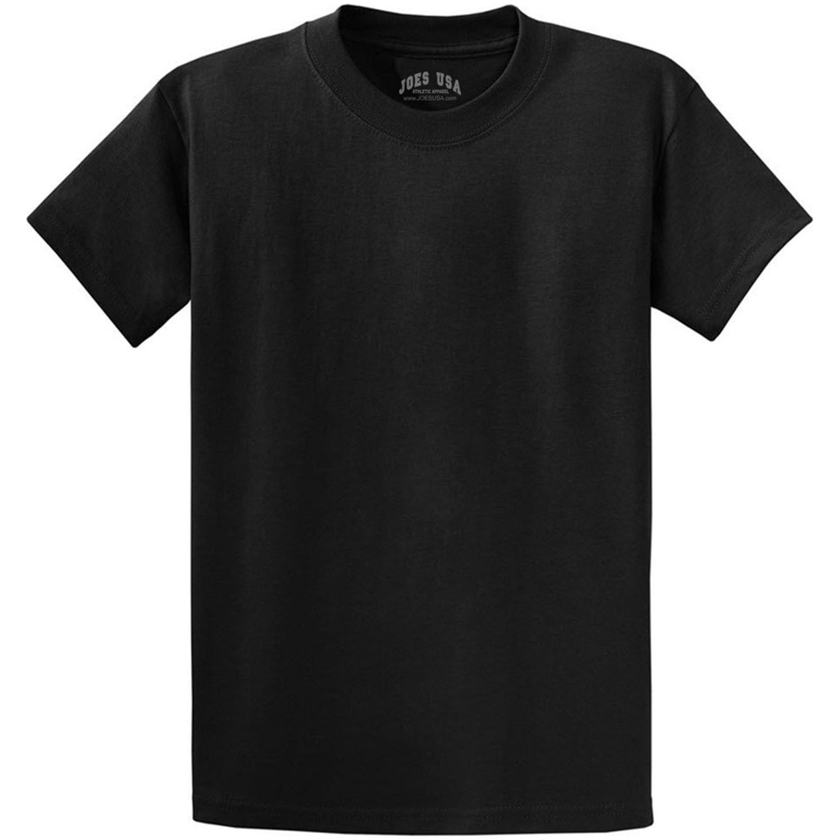 Joe's USA Tall Heavyweight 6.1-ounce, 100% cotton T-Shirts in 50 Colors. Sizes LT-4XLT-JetBlack Tall Joe's USA Jet Black Large Tall