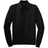 Mens Tall Silk Touch Long Sleeve Polo Polos/Knits Joe's USA Large Tall Black