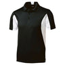Men's Tall Side Blocked Micropique Sport-Wick Polo Polos/Knits DRI-EQUIP Black / White Large Tall