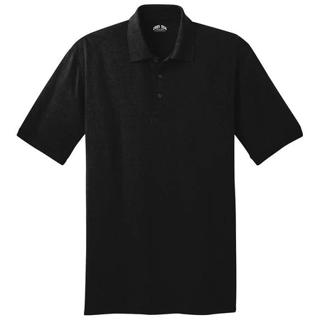 Men's 5.5-Ounce Jersey Knit Polo in Regular, Big & Tall Sizes Joe's USA Jet Black