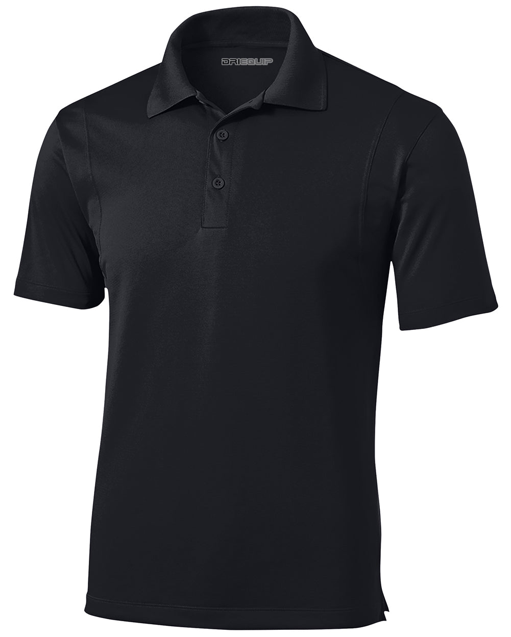 Men's Tall Micropique Polo Polos/Knits DRI-EQUIP Black Large Tall