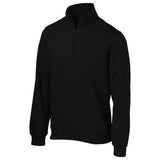 Joe's USA Men's 1/4-Zip Sweatshirt-Black DRI-EQUIP Black XS