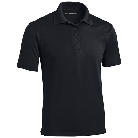 Mens Moisture Wicking Micropique Golf Polos DRI-EQUIP Black