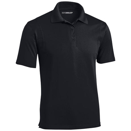 Mens Moisture Wicking Micropique Golf Polos - Black DRI-EQUIP Black Small