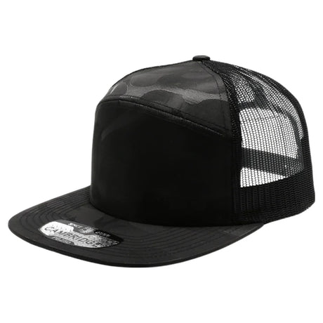 Pit Bull - PB250 - Shiny Camo Camper Trucker Hat | Wholesale Camo Snapback Cap