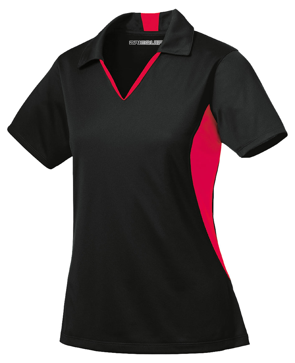 DRI-EQUIP Ladies Side Blocked Micropique Sport-Wick Polo