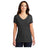 District® Women’s Perfect Tri® V-Neck Tee DM1350L - Black Frost Women's District Black Frost X-Small