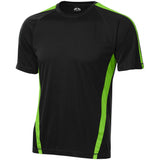 Dri-Equip Colorblock Moisture Wicking Shirt DRI-EQUIP X-Small Black/ Lime