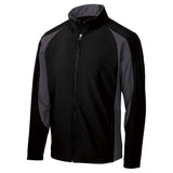 Men's Colorblock Soft Shell Jacket Joe's USA Black/Iron Grey X-Small