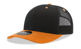 Decky 6 Panel Mid Profile Structured Cotton Blend Trucker | Decky 6021