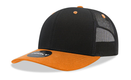 Decky 6 Panel Mid Profile Structured Cotton Blend Trucker | Decky 6021