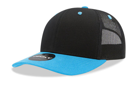 Decky 6 Panel Mid Profile Structured Cotton Blend Trucker | Decky 6021