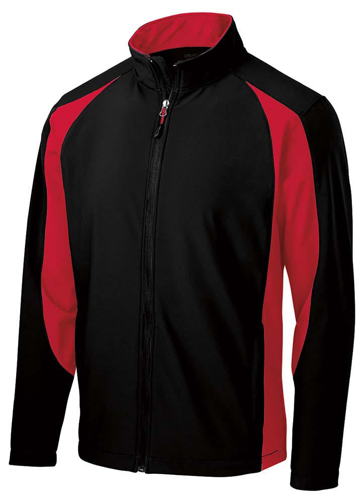 Men's Colorblock Soft Shell Jacket Joe's USA Black/True Red X-Small