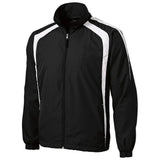 Joe's USA Men's Colorblock Raglan Jacket DRI-EQUIP X-Small Black/White