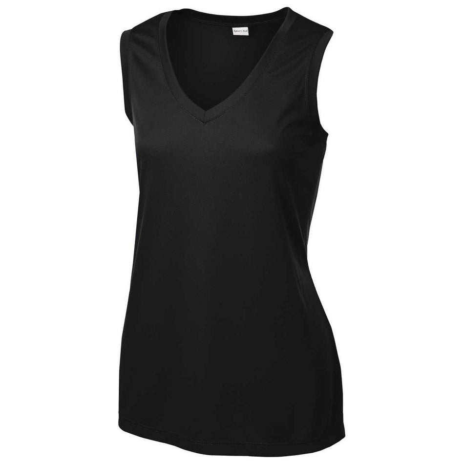 Ladies Sleeveless Moisture Wicking V-Neck Tee DRI-EQUIP Womens Apparel