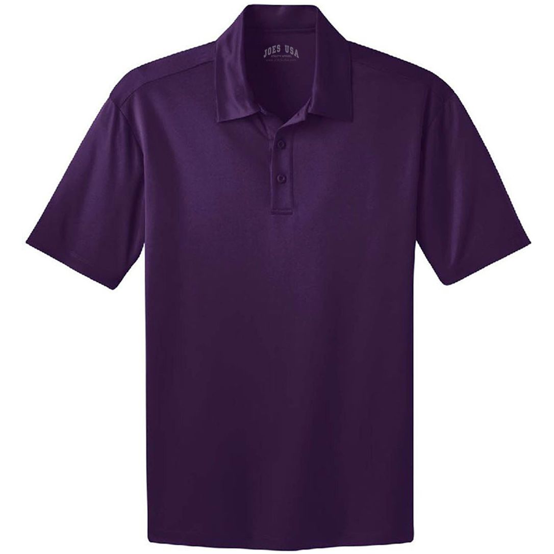 Joe's USA Men's Silk Touch Performance Polo XS- 6XL Polos/Knits Joe's USA Bright Purple