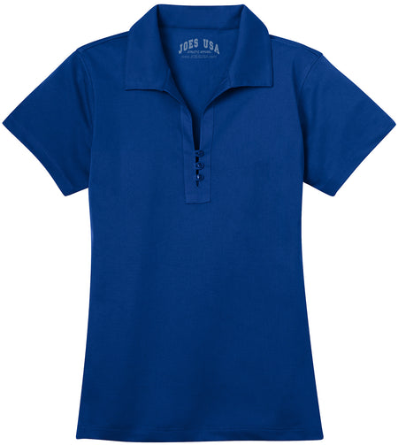 Ladies Tech Pique Polo Women's Joe's USA Bright Royal X-Small