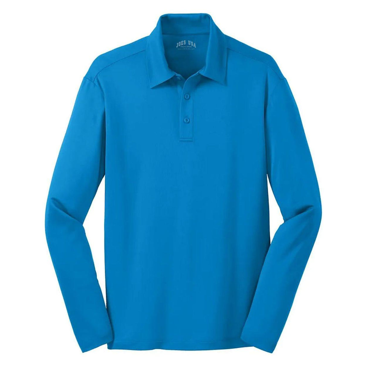 Silk Touch Performance Long Sleeve Polo Polos/Knits Joe's USA Brilliant Blue X-Small