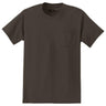 Joe's USA Mens Pocket Tee's 6.1-ounce, 100% Cotton T-Shirts - Brown T-Shirts Joe's USA Brown Small