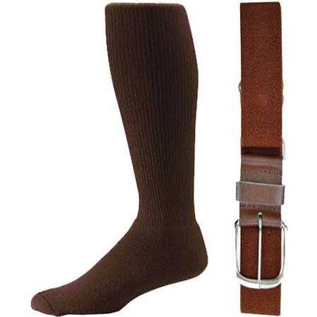 Baseball Socks & Belt Combo Set ( All Sizes & Colors Available) Joe's USA All Sport Socks and Belts