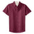 Womens Short Sleeve Wrinkle Resistant Easy Care Shirts-Burgundy/LightStone Joe's USA Burgundy / Light Stone X-Small